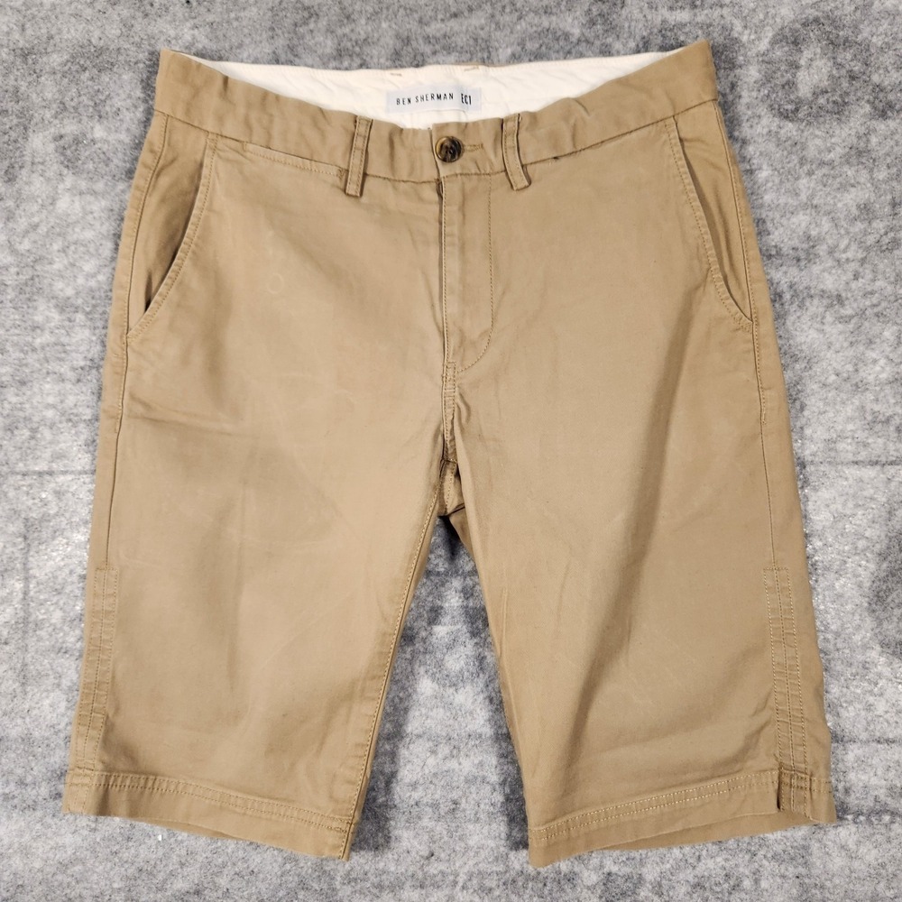Ben Sherman Shorts Men's Size 30 Biege The Slim ECI‎